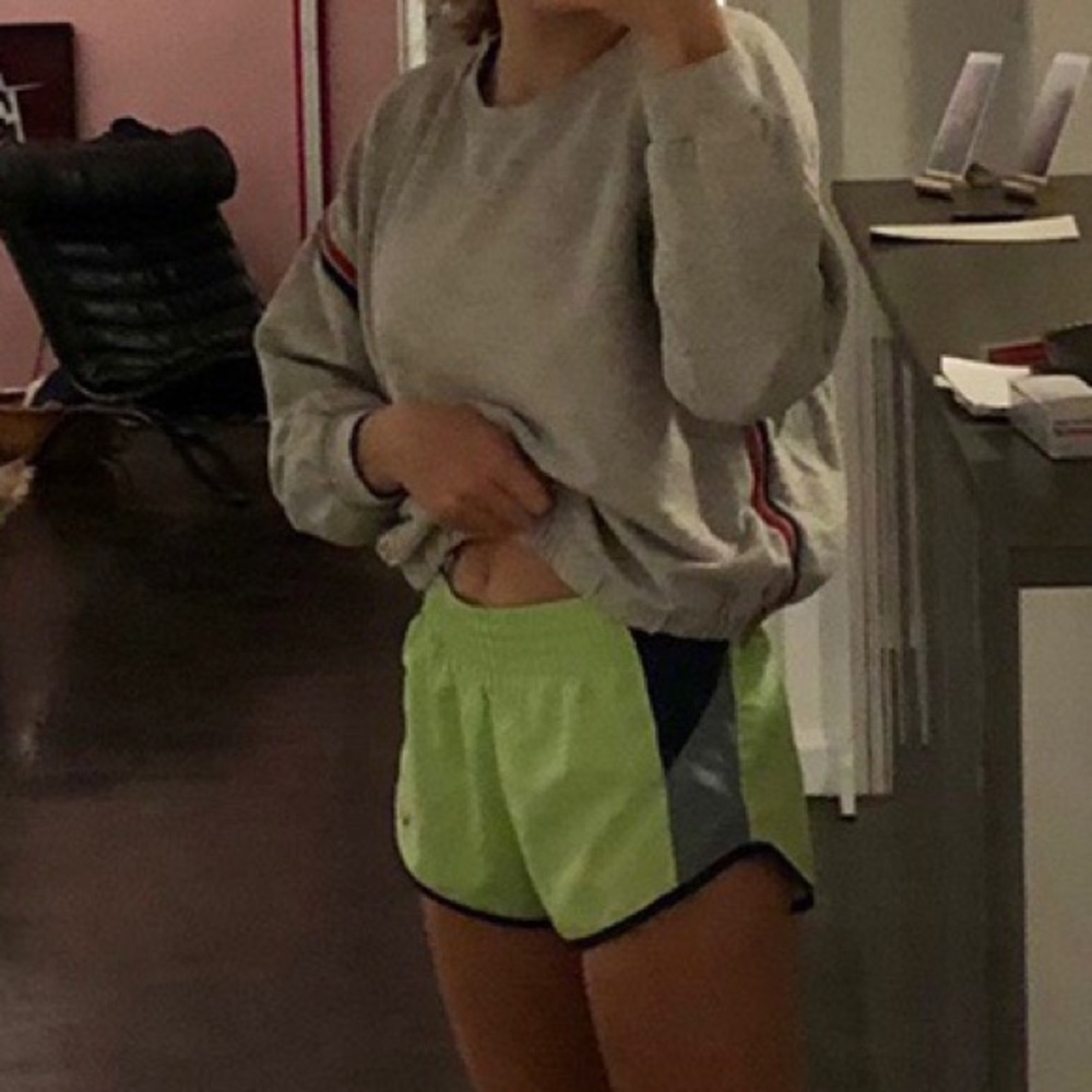 NEON GREEN NIKE SPORT SHORTS